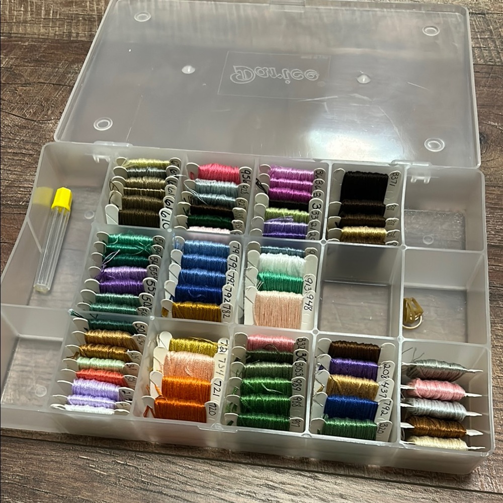 Thread Organizer with Multicolor Threads